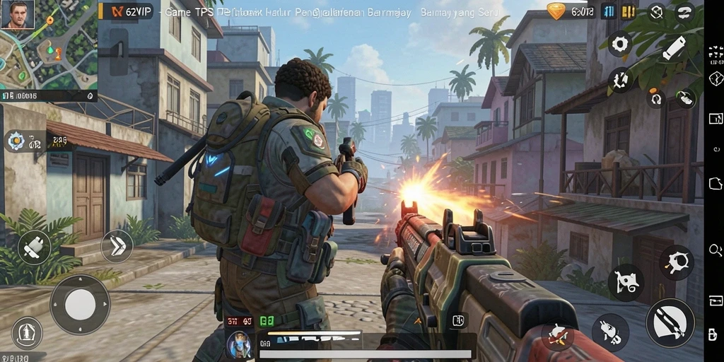 Tampilan gameplay intens dari 62VIP yang mendebarkan