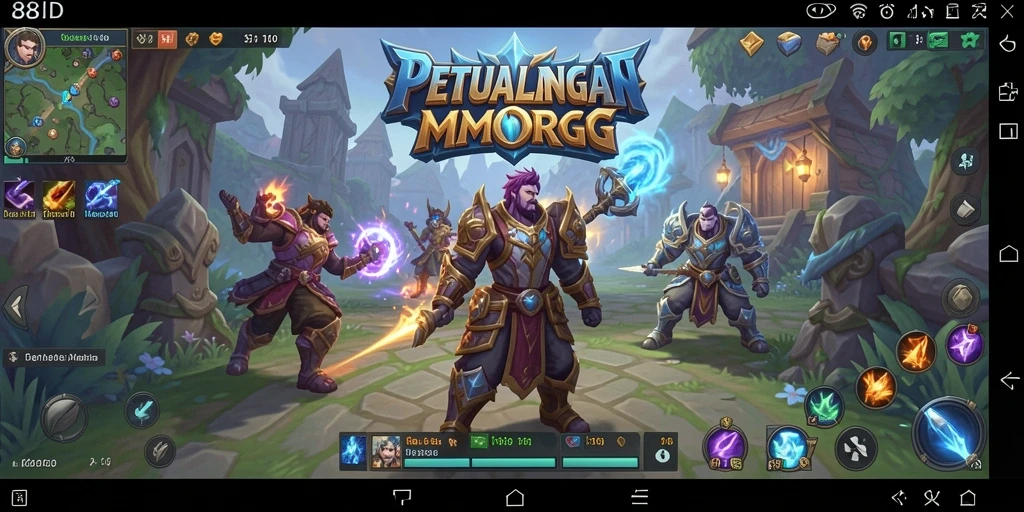 Tampilan gameplay seru dalam dunia MMORPG yang menawan.