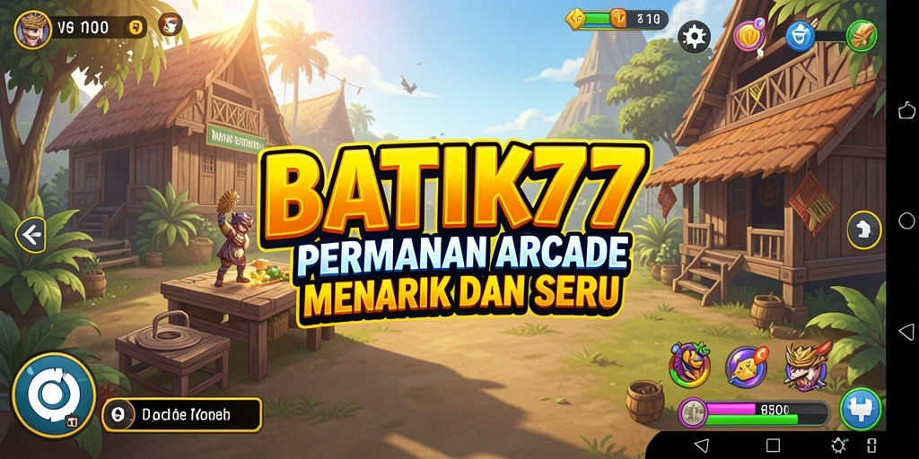 Tangkapan layar utama <strong>BATIK77</strong> menunjukkan gameplay Arcade yang seru.