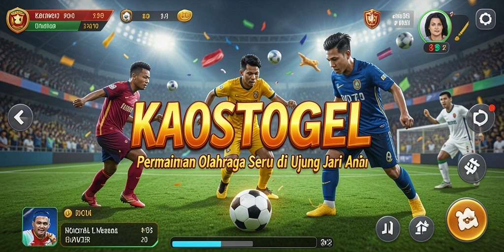 Tampilan gameplay seru dari KAOSTOGEL, penuh aksi dan strategi olahraga.