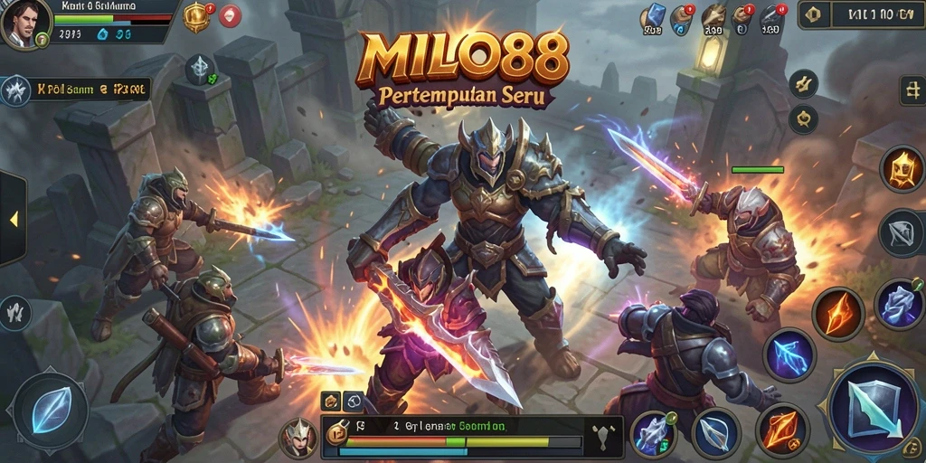 Tangkapan layar MILO88 menunjukkan pertempuran seru dalam gameplay ARPG.