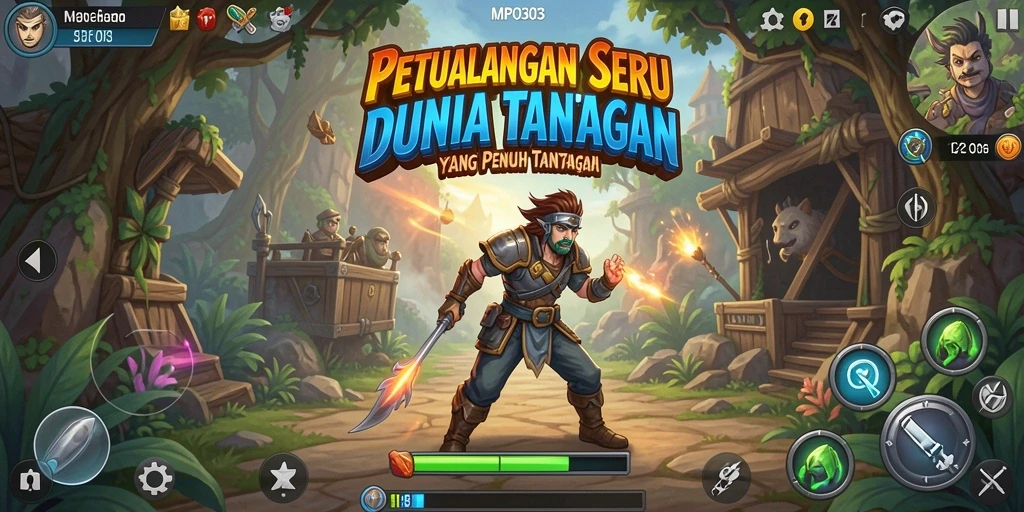 Tampilan gameplay menarik dalam MPO303 yang menyajikan petualangan seru.
