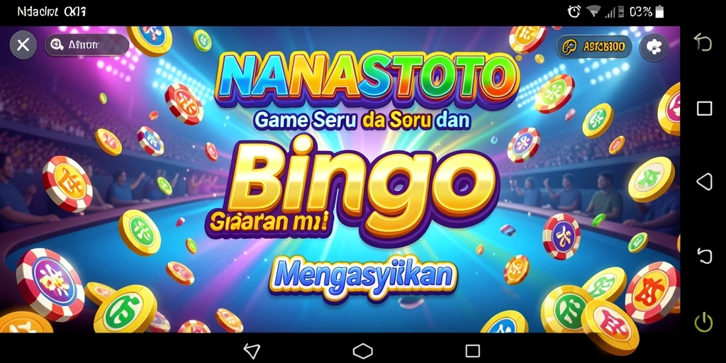 Tampilan gameplay seru dalam NANASTOTO dengan Bingo yang menyenangkan.