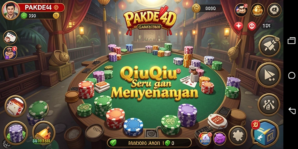 Tampilan menarik dari gameplay QiuQiu di PAKDE4D.
