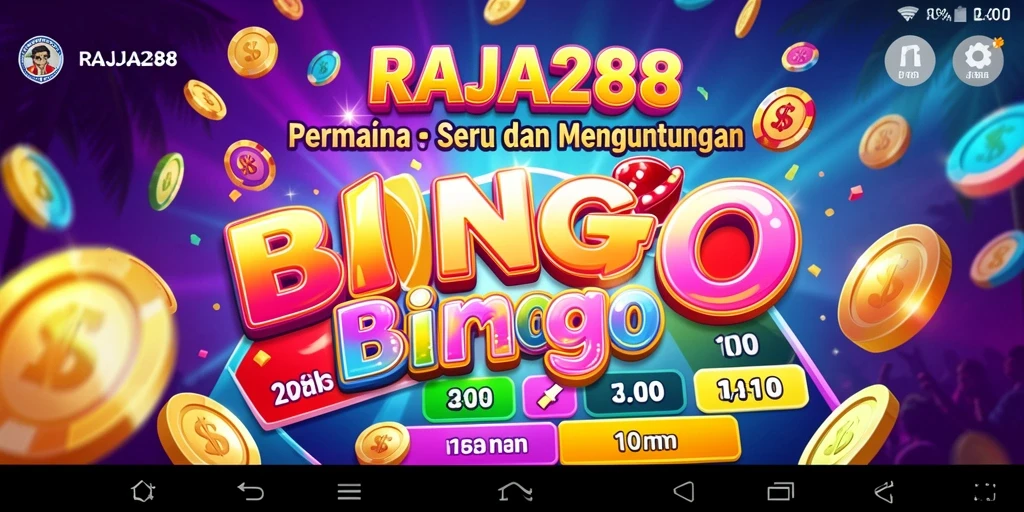 Screenshot gameplay RAJA288 menunjukkan keseruan bermain Bingo.
