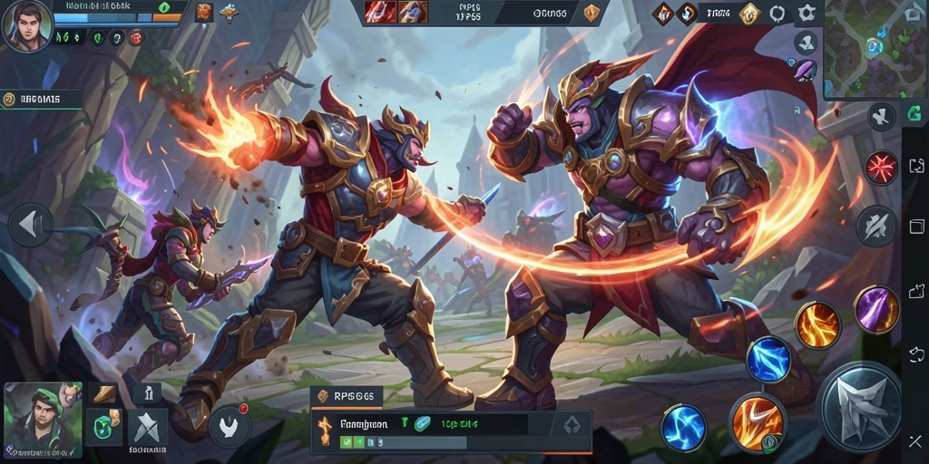 Tangkapan layar gameplay seru RP66 saat pertarungan.