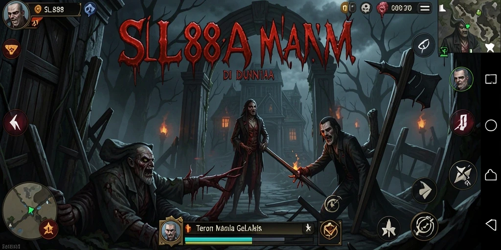 Tampilan gameplay menyeramkan dengan atmosfer yang menegangkan di SL888.
