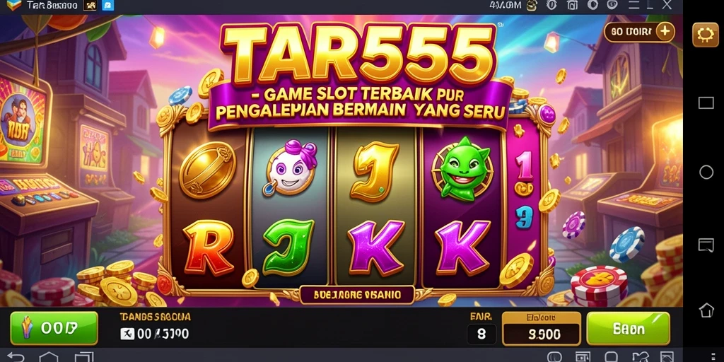 Screenshot gameplay TAR555 yang menampilkan fitur slot yang menarik.