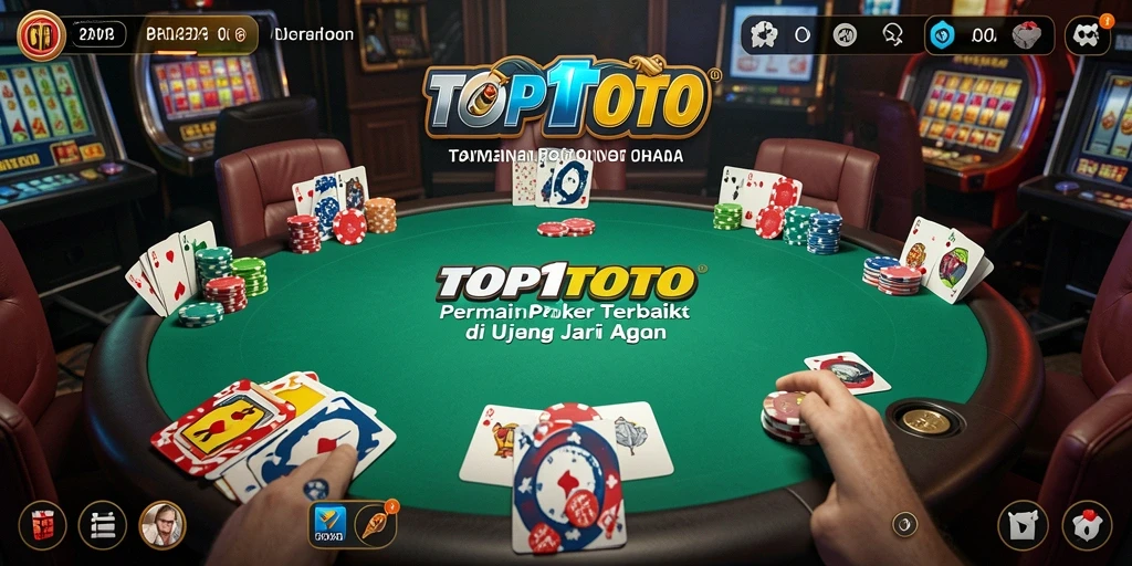 Tampilan gameplay Poker yang mengasyikkan di TOP1TOTO.